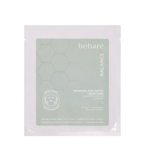 BEBARE lakštinė kaukė padeda kovoti su riebalų pertekliumi ir nešvariomis poromis.