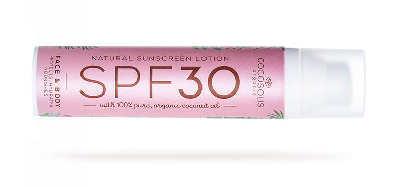 COCOSOLIS SPF 30 natūralus apsauginis losjonas nuo saulės